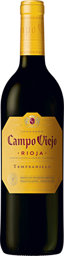 Вино CAMPO VIEJO Кампо Вьехо Темпранильо красное сухое, 0.75л, крупный план