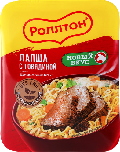 Лапша РОЛЛТОН с говядиной По-домашнему, 90г, детальное фото