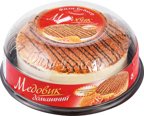 Торт ФИЛИ-БЕЙКЕР Медовик домашний, 800г, детальное фото