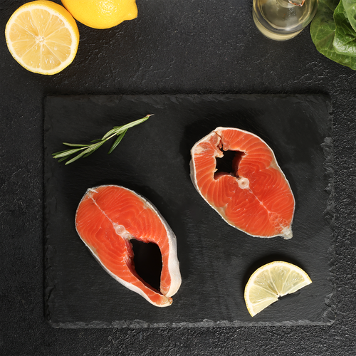 Нерка Тихоокеанская стейк (из замороженного сырья) ЛЕНТА FRESH, весовой, детальное фото