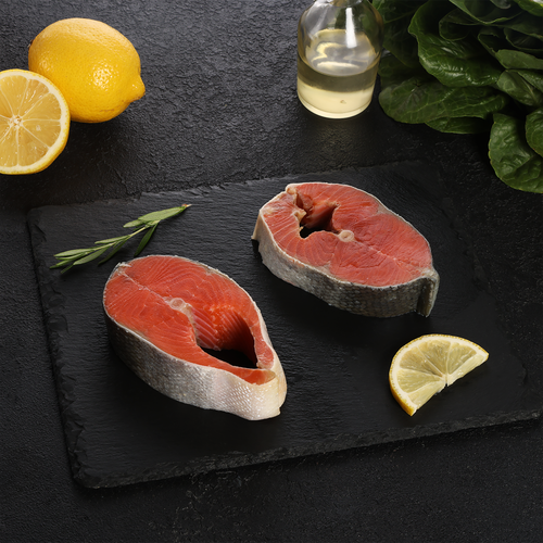 Нерка Тихоокеанская стейк (из замороженного сырья) ЛЕНТА FRESH, весовой, фото