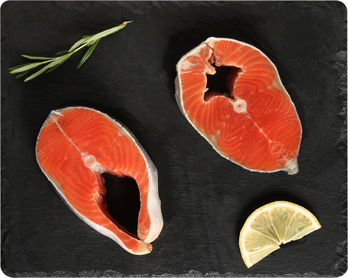 Нерка Тихоокеанская стейк (из замороженного сырья) ЛЕНТА FRESH, весовой, вид