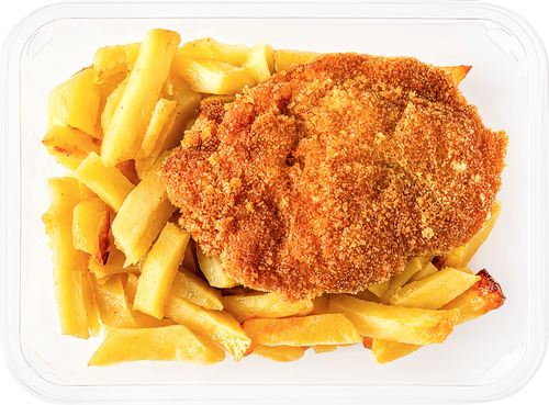 Отбивная из куриной грудки БЕЛЫЕ РУЧКИ в хрустящей корочке, 260г, картинка