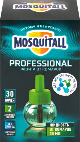 Жидкость от комаров MOSQUITALL Профессиональная защита 30 ночей, 30мл, фотография