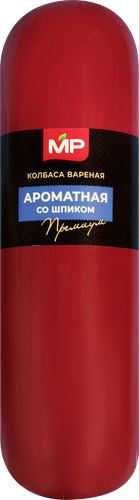 Колбаса вареная МЯСНИЦКИЙ РЯД Ароматная со шпиком, весовая, фотография