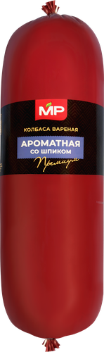 Колбаса вареная МЯСНИЦКИЙ РЯД Ароматная со шпиком, весовая, фото