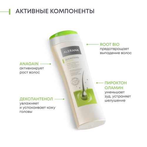 Шампунь от перхоти для волос АЛЕРАНА, 250мл, картинка