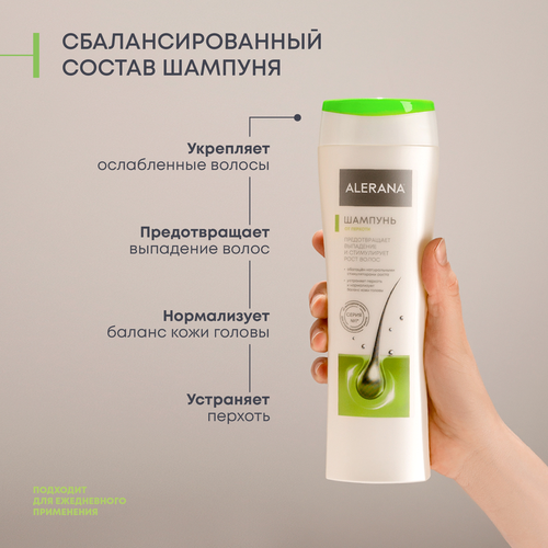 Шампунь от перхоти для волос АЛЕРАНА, 250мл, крупный план