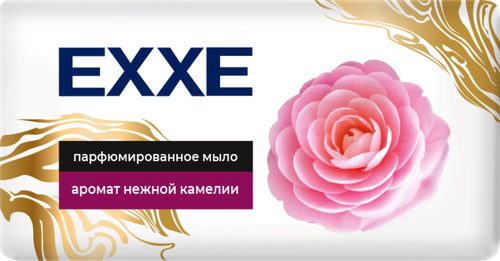 Мыло твердое EXXE с ароматом Камелии, парфюмированное, 140г, крупный план