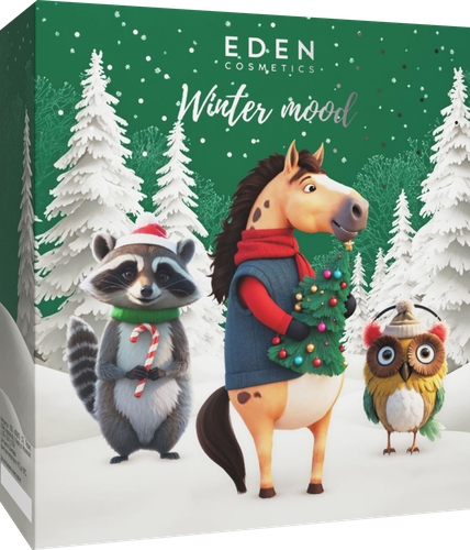 Набор подарочный EDEN Winter mood Green №3, Крем для рук + Мыло жидкое + Гель для душа, фото
