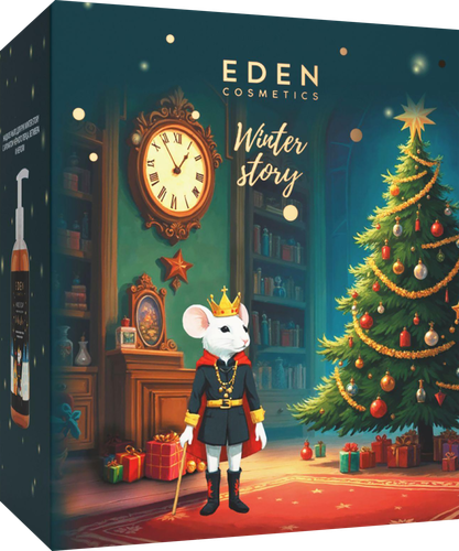 Набор подарочный EDEN Winter story Golden №2, Крем для рук, 50мл + Мыло жидкое, 245мл, изображение