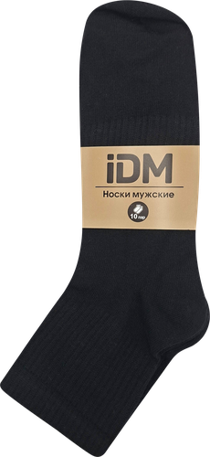Носки мужские IDM р. 25–27, бело-серые, черные, черно-серые, Арт. 112210, 10пар, фотография