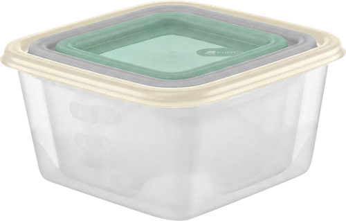 Набор емкостей для продуктов FUNCOOK Фьюжн, квадратные, Арт. FC1121, 3шт, фото