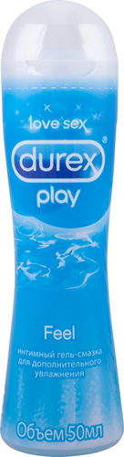 Гель-смазка интимная DUREX Play Feel Классическая длительного действия, 50мл, крупный план