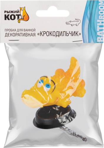 Пробка для ванной РЫЖИЙ КОТ декоративная Арт. 970056/970057/970058, детальное фото