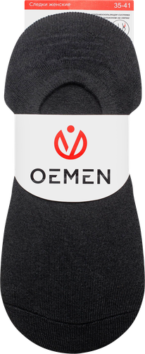 Подследники женские OEMEN р. 23–25 с силиконом, черные, Арт. WD001, фото