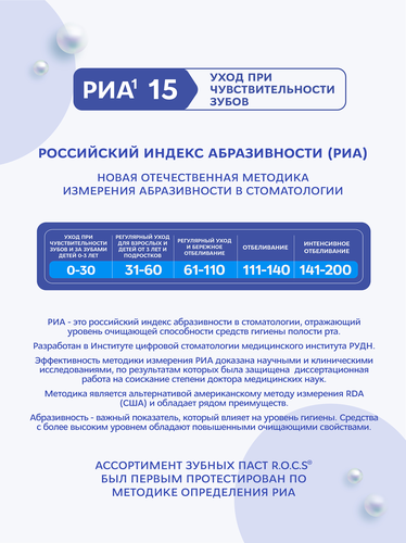 Зубная паста R.O.C.S. Sensitive Мгновенный эффект, для чувствительных зубов, 94г, вид