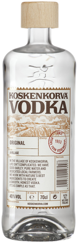 Водка KOSKENKORVA 40%, 0.7л, вид