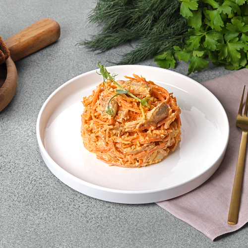 Закуска Курица по-корейски ЛЕНТА FRESH, весовая, вид
