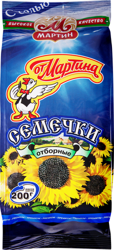 Семечки ОТ МАРТИНА с морской солью, 200г, детальное фото