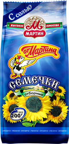 Семечки ОТ МАРТИНА с морской солью, 200г, фото