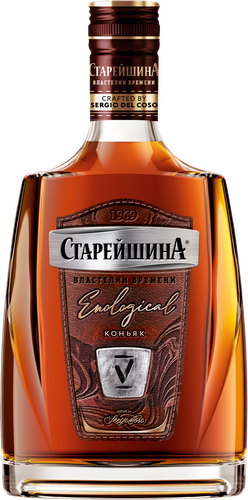 Коньяк СТАРЕЙШИНА ТРЭВЕЛ 5 лет 40%, 0.25л, фото