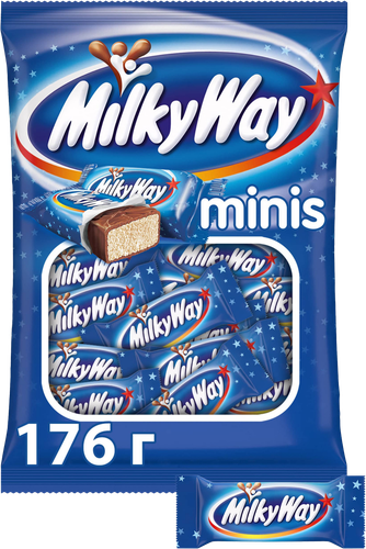 Конфеты MILKY WAY Minis с молочным суфле, 176г, вид
