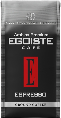 Кофе молотый EGOISTE Espresso, 250г, вид