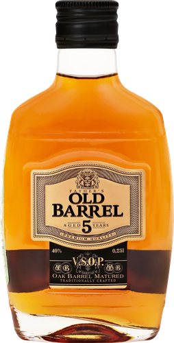 Коньяк FATHER'S OLD BARREL Баррель 5 лет 40%, 0.25л, изображение