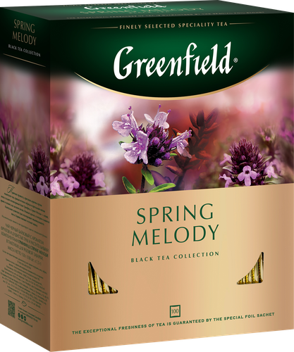 Чай черный GREENFIELD Spring Melody, 100пак, картинка