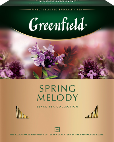 Чай черный GREENFIELD Spring Melody, 100пак, вид