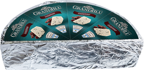 Сыр MILKANA GrandBlu Intense с голубой плесенью 50%, без змж, весовой, вид