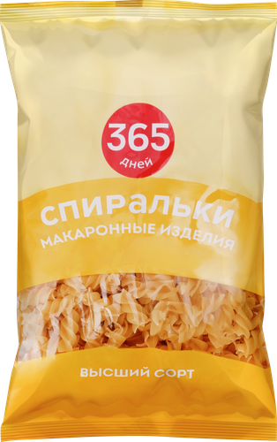 Макароны 365 ДНЕЙ Спираль, группа В высший сорт, 400г, фотография