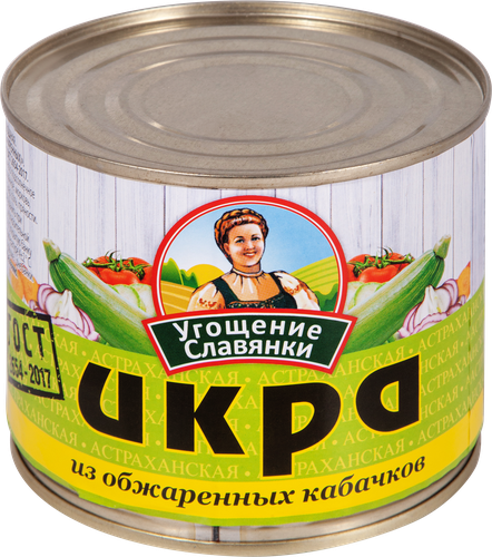 Икра из обжаренных кабачков УГОЩЕНИЕ СЛАВЯНКИ, 545г, вид