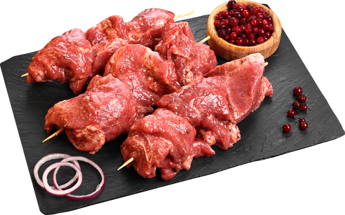Шашлык из свиной шеи в брусничном маринаде ЛЕНТА FRESH, вид