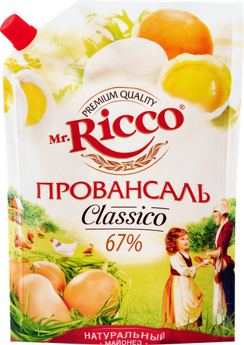 Майонез MR.RICCO Провансаль Organic 67%, 800мл, картинка