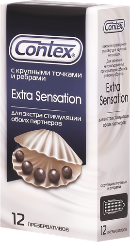 Презервативы CONTEX Extra Sensation, 12шт, изображение