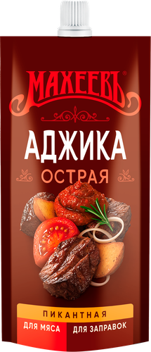 Аджика МАХЕЕВЪ Острая, 140г, крупный план