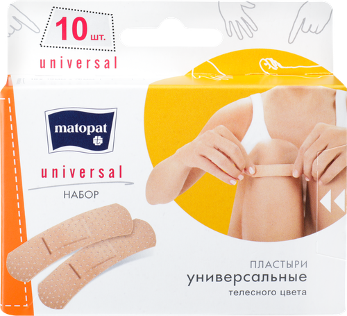 Пластыри MATOPAT Universal 19x76мм, 10шт, картинка