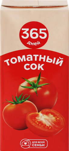 Сок 365 ДНЕЙ Томатный, 0.95л, фото