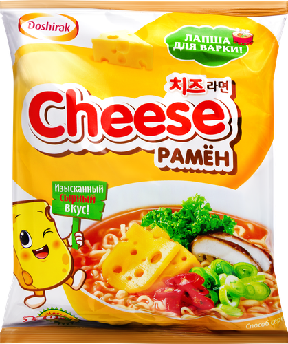 Лапша DOSHIRAK Cheese рамен с сыром, 110г, вид