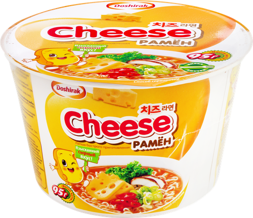 Лапша DOSHIRAK Cheese рамен с сыром, 95г, вид