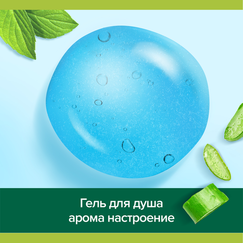Гель для душа PALMOLIVE Арома настроение Твой массаж с массажными микрочастицами, с солью мертвого моря, алоэ вера и мятой, 250мл, крупный план