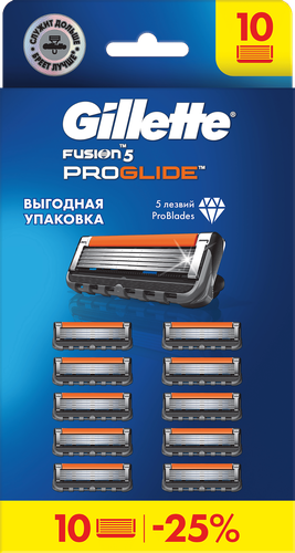 Кассеты GILLETTE FUSION ProGlide для мужской бритвы, детальное фото
