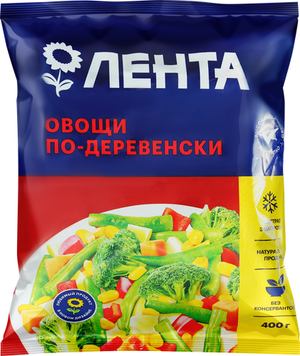 Смесь овощная ЛЕНТА Овощи по-деревенски, 400г, фотография