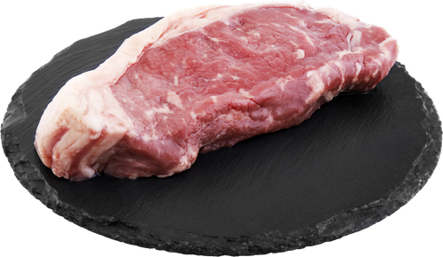 Стейк из мраморной говядины МИРАТОРГ Стриплойн Black Angus, 320г, вид