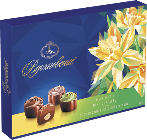 Набор конфет ВДОХНОВЕНИЕ Mini Cupcakes, 165г, детальное фото