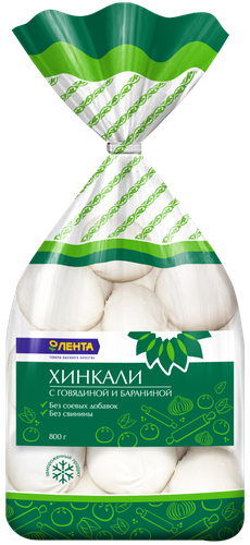 Хинкали ЛЕНТА с говядиной и бараниной, 800г, изображение