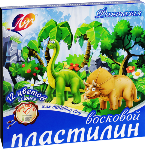 Пластилин восковой ЛУЧ Фантазия, 12 цветов Арт. 25С1523-08, детальное фото