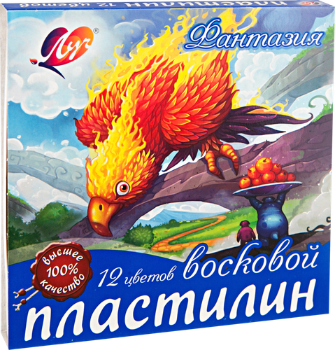 Пластилин восковой ЛУЧ Фантазия, 12 цветов Арт. 25С1523-08, вид